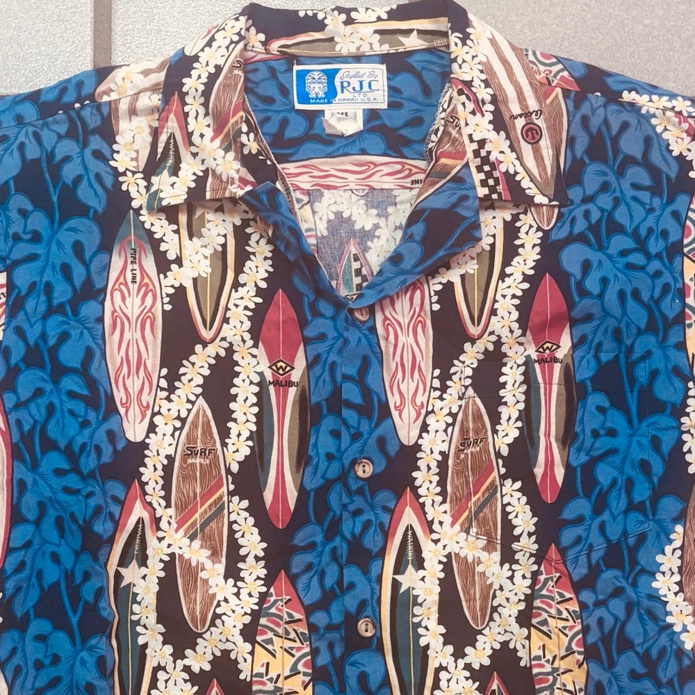 STYLED BY RJC HAWAIIAN SHORT SLEEVE MEN'S SHIRT  SIZE XL